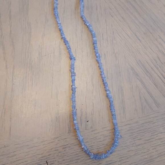 Tanzanite chip necklace 18 inch - Picture 1 of 3